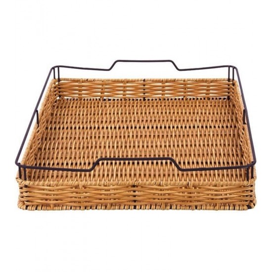 Bandeja 40cm Por 30,5cm Rattan Iron Mimo Style